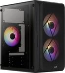 AeroCool CS107 V2, MicroATX- PC-Geh&auml;use, Seitenfenster, 3 x 120mm FRGB-L&uuml;fter,