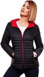 MARIKOO Damen Steppjacke &Uuml;bergangsjacke gesteppte Jacke mit Kapuze Fr&uuml;hjahr Stepp