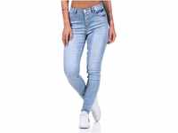 Hailys Romina Frauen Jeans hellblau L 76% Baumwolle, 22% Polyester, 2% Elasthan