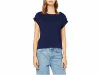 Urban Classics Damen Ladies Extended Shoulder Tee T-Shirt, darkblue, M