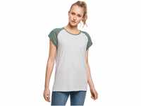 Urban Classics Ladies T-Shirt Contrast Raglan Tee, lässiges Raglan T-Shirt für