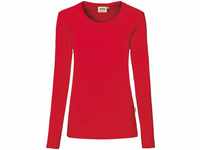 Women's Long-Sleeved Performance Top,Rot,XS
