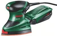 Bosch Multischleifer PSM 160 A, 3 Schleifbl&auml;tter, Karton (160 W, Schwingzahl 24.000