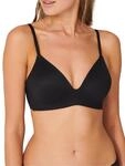 Schiesser Damen BH gepaddet ohne B&uuml;gel - Invisible Soft, schwarz_166568, 70A