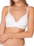 Schiesser Damen BH gepaddet ohne B&uuml;gel - Invisible Soft, Weiss_166568, 80A