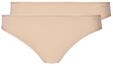 Skiny Damen Advantage Micro 2er Pack String, Beige (Beige 2409), (Herstellergr&ouml;&szlig;e: