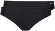 Skiny Damen Skiny Advantage Micro voor dames, verpakking van 2 stuks String, Schwarz,