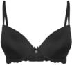 Lascana Damen Push-up-BH mit Microfaser und Spitze, T-Shirt, Push-up