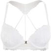 Lascana Damen Push-up-BH mit Vorderverschluss, elastische Spitze, herausnehmbare