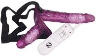 You2Toys Vibrating Strap-On Duo - stimulierender Doppel-Strap-On f&uuml;r Frauen und