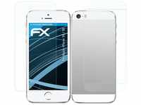 atFoliX Schutzfolie kompatibel mit Apple iPhone 5S / SE Folie, ultraklare FX
