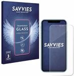 Savvies Panzer Schutz Glas f&uuml;r Apple iPhone XR / 11 (3 St&uuml;ck) 9H Hartglas,