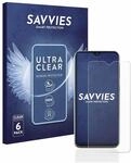 Savvies 6 St&uuml;ck Schutzfolie f&uuml;r Samsung Galaxy A20e Displayschutz-Folie