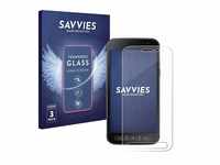 Savvies Panzer Schutz Glas für Samsung Galaxy Xcover 4 / 4s (3 Stück) 9H...