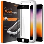 Spigen AlignMaster Schutzfolie kompatibel mit iPhone SE 3 (2022), iPhone SE 2 (2020),