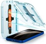 Spigen Glas.tR EZ Fit Schutzfolie kompatibel mit iPhone 12, iPhone 12 Pro, 2 St&uuml;ck,