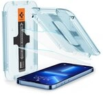Spigen Glas.tR EZ Fit Schutzfolie kompatibel mit iPhone 14 Plus, iPhone 13 Pro Max, 2