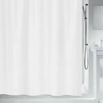 Spirella Anti-Schimmel Duschvorhang - Anti-Bakteriell, waschbar, wasserdicht,