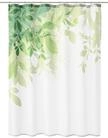 Kleine Wolke Duschvorhang Textil FLORESTA Gr&uuml;n 180 x 200 cm