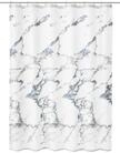 Kleine Wolke Marble Duschvorhang TXT Anthrazit, 240x180 cm