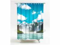 Sanilo Duschvorhang Wasserfall 180 x 200 cm, hochwertige Qualität, 100%...