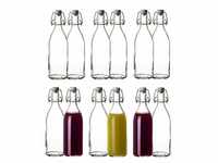 BigDean 12x Glasflaschen mit Bügelverschluss 500ml - Hochwertige Qualität...