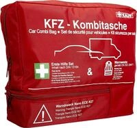 Kalff KFZ Kombitasche TRIO Compact, Verbandstasche Auto + Warnweste + Warndreieck