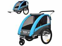 Tiggo VS 2 in 1 Kinderanhänger Fahrradanhänger Anhänger mit Buggy Set +...