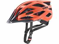 uvex Unisex – Erwachsene, i-vo cc Fahrradhelm, orange carbon look mat, 56-60...