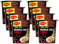 MAGGI Magic Asia Noodle Cup Chili, Instant-Nudeln mit Chili-Geschmack, leckeres