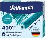 Pelikan Standard-Tintenpatronen 4001 Tinte T&uuml;rkis, 6 St&uuml;ck