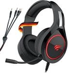 SCHWAIGER GH50 Gaming Headset Kopfh&ouml;rer Over-Ear LED RBG Licht Flexibles Mikrofon