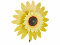 Relaxdays Windrad Blume, Deko Sonnenblume, für Kinder, für Balkon, Terrasse und