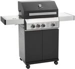 TAINO BLACK 3+1 Gasgrill 3 Brenner mit Seitenkocher und Keramik Sear-Burner