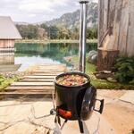BRAST&reg; Eintopfofen mit Grillfunktion Ofen Kugelgrill Barbecue Grill Outdoor-K&uuml;che