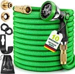 TRESKO&reg; Flexibler Gartenschlauch | Testnote SEHR GUT | ausgedehnt 30m 