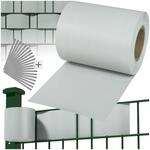 tectake&reg; Sichtschutzfolie, Sichtschutzstreifen mit Befestigungsclips, Windschutz,