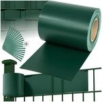 tectake&reg; Sichtschutzfolie, Sichtschutzstreifen mit Befestigungsclips, Windschutz,