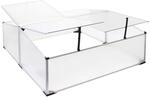 Wiltec Doppel Fr&uuml;hbeet Gew&auml;chshaus aus Aluminium, 100 x 120 x 40 cm,...