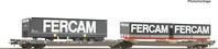 Roco 6600235, Roco G&uuml;terwagen Doppeltaschen-Gelenkwagen T3000e Fercam Hupac
