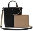Lacoste Anna, Damen Schultertasche, Schwarz (Black Warm Sand), 10x29x22 cm (W x H L)