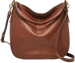 Fossil Damen JOLIE Braun Leder Hobo, ZB1434200