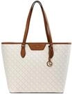 L.CREDI Handtasche Filiberta mit Label-Applikationen