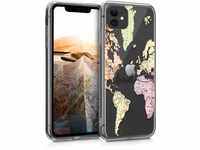 kwmobile Case kompatibel mit Apple iPhone 11 - Hülle Silikon transparent Travel