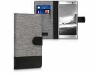 kwmobile Wallet Case kompatibel mit Sony Xperia XA2 - Hülle mit Ständer -