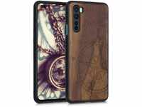 kwmobile Hülle kompatibel mit OnePlus Nord Hülle - Holz Case - Handy Cover -...