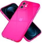 NALIA Neon Silikonh&uuml;lle f&uuml;r iPhone 12 - Knallige Signal-Farbe & Linsenschutz - Vibe