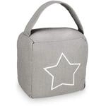 Relaxdays T&uuml;rstopper Sack, moderner T&uuml;rsack in Vintage Design, Boden,