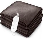 sinnlein&reg; Heizdecke aus Pl&uuml;sch 160 x 120 cm | elektrische W&auml;rmedecke mit