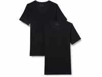Schiesser Herren 2 PACK Unterhemd V-Ausschnitt mit Arm Bio Baumwolle - 95/5 Organic